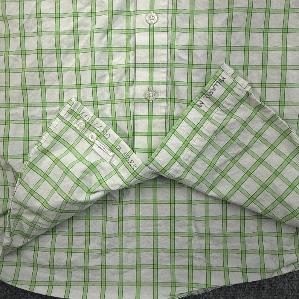 Cinch Shirt Mens Medium‎ Green Plaid Long Sleeve Button Down Western - Picture 10 of 12